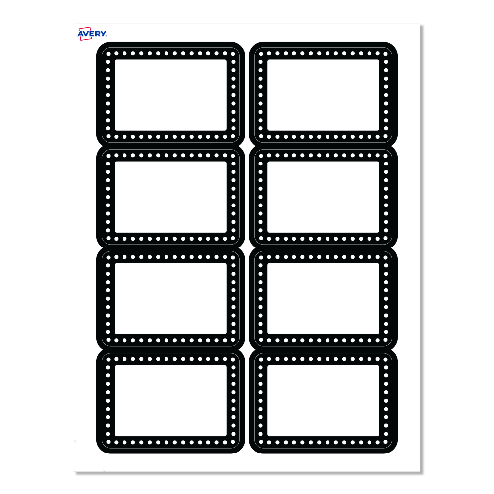 Avery® Adhesive Name Badges, S00-EY5-PRFNB10, Rectangle,