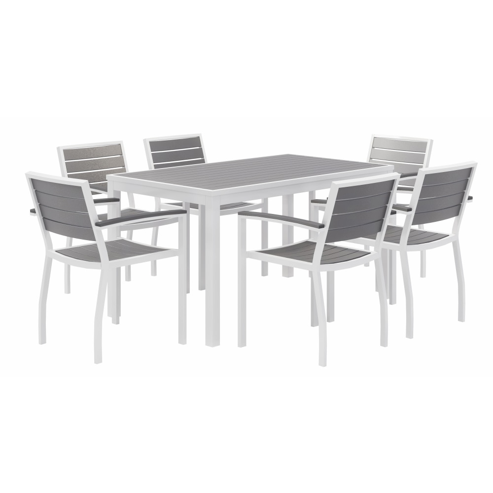 KFI Studios Eveleen 7-Piece Outdoor Patio Set, 33-13/16”H