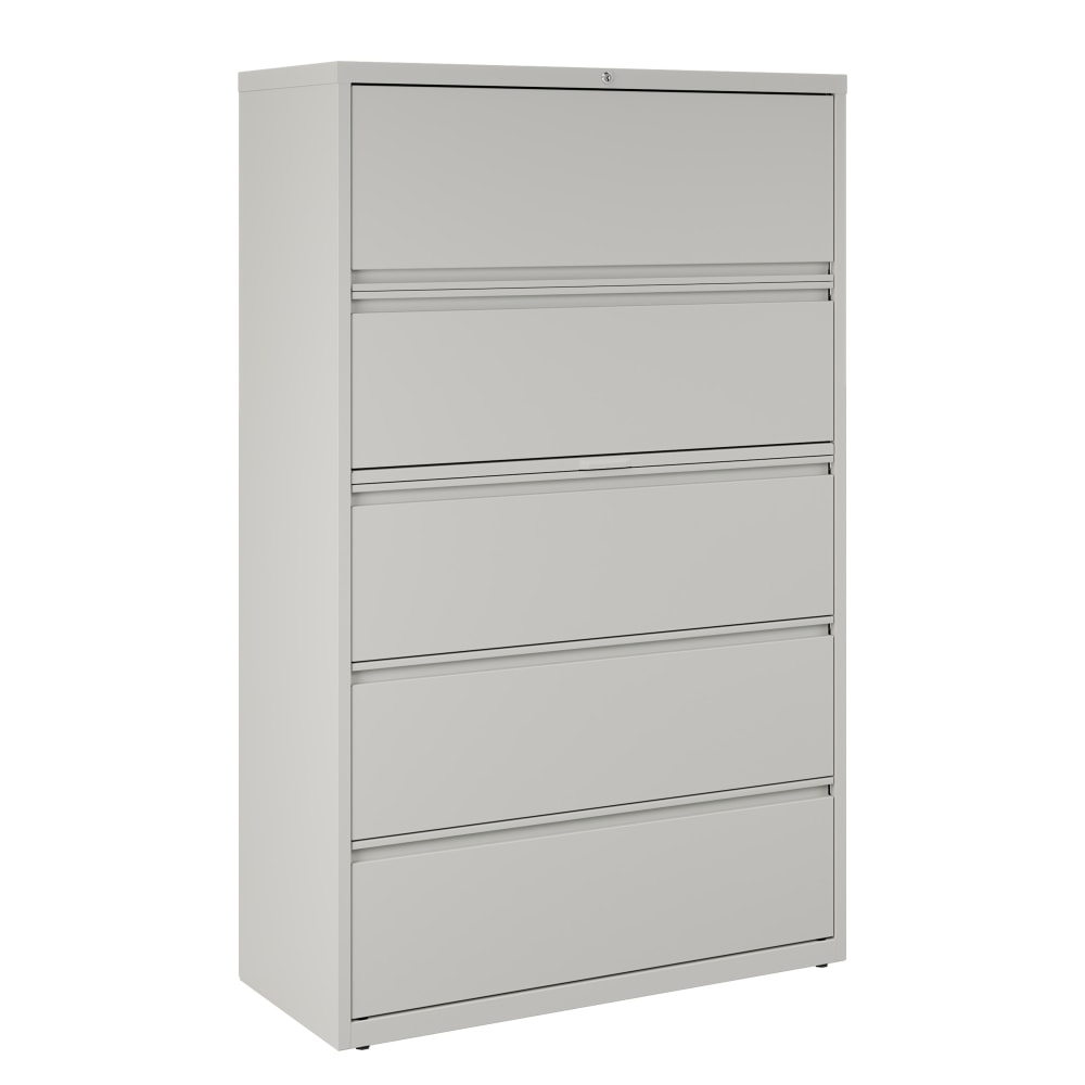 WorkPro® 42"W x 18-5/8"D Lateral 5-Drawer File Cabinet,