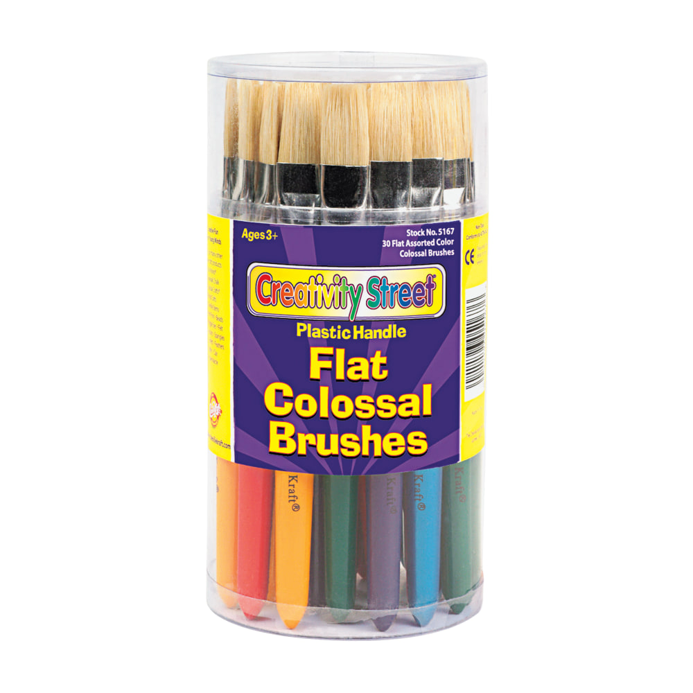 Chenille Kraft Creativity Street Colossal Paint Brushes, Natural,
