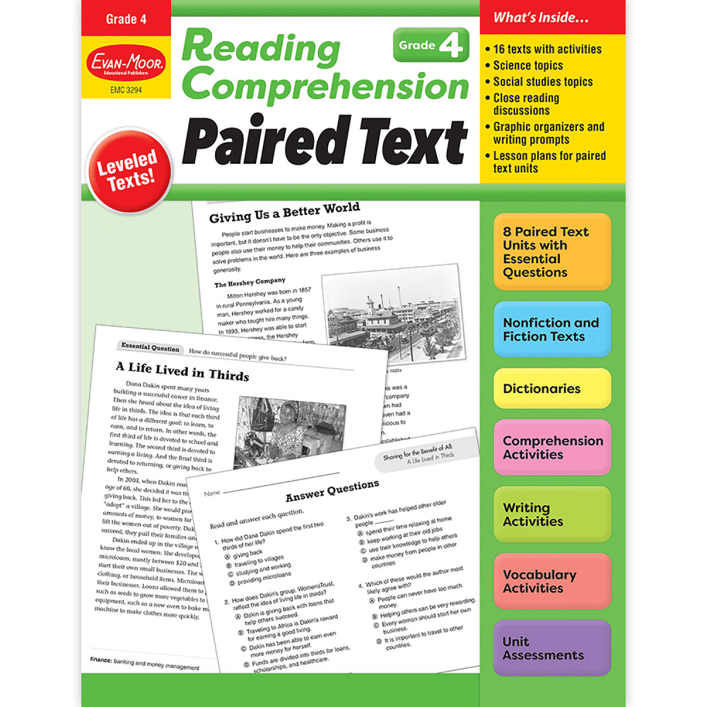 Evan-Moor Educational Publishers Reading Comprehension: Paired