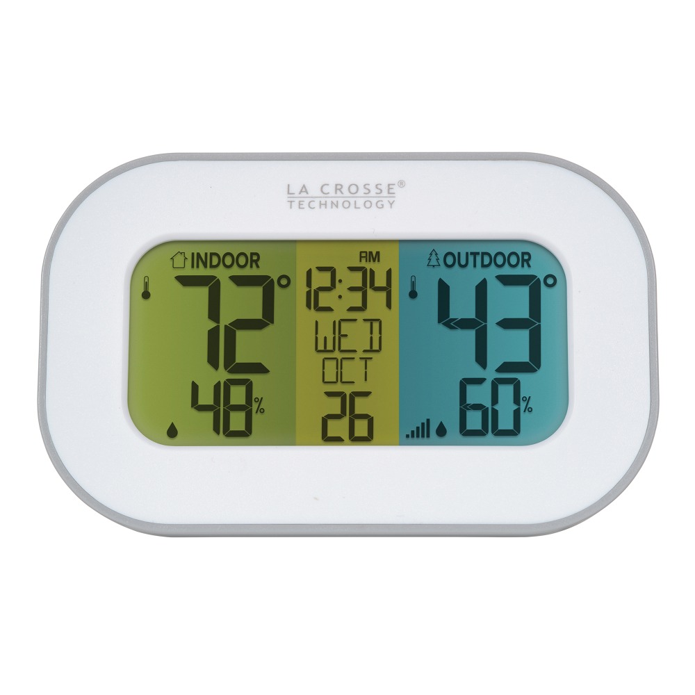 La Crosse Technology® Battery-Powered Tri-Color LCD Wireless