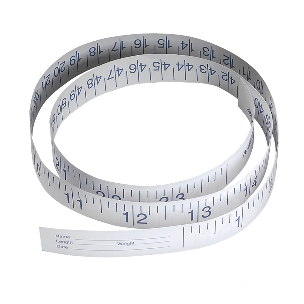 Medline Paper Measuring Tapes, 72", White, Case Of