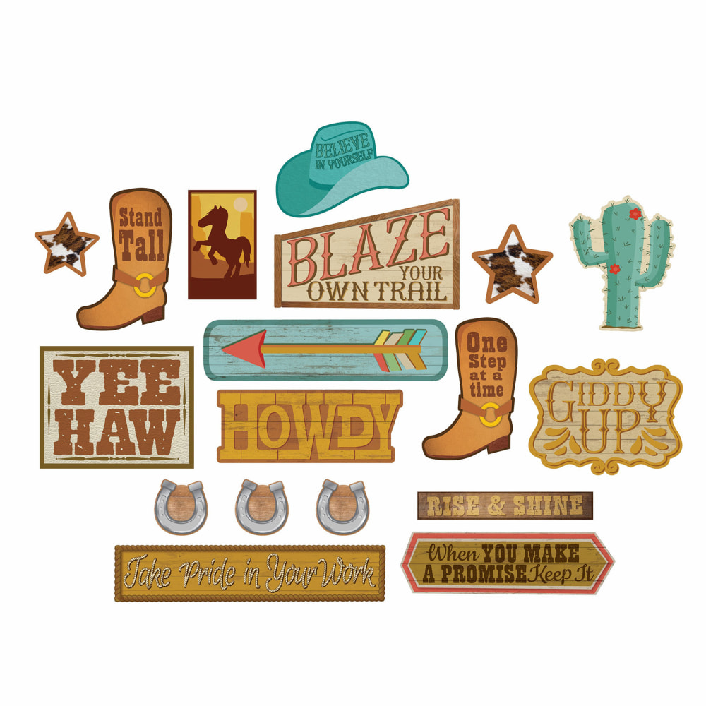 Eureka Wild Wild Classroom Gallery Wall Bulletin Board