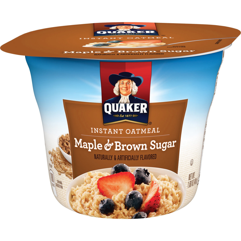 Quaker® Express Oatmeal Cups, Brown Sugar, 1.69 Oz,