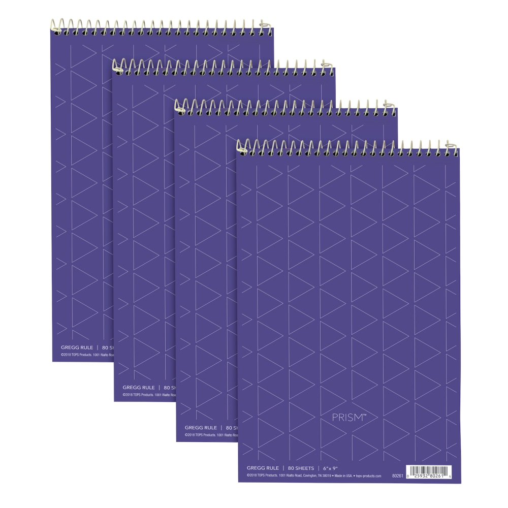 TOPS™ Prism+™ Color Steno Books, 6" x 9",