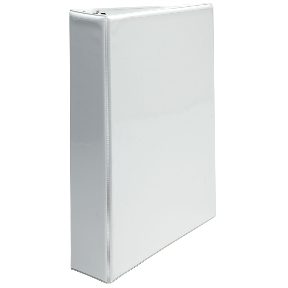 SKILCRAFT View 3-Ring Binder, 1 1/2" D-Rings, White