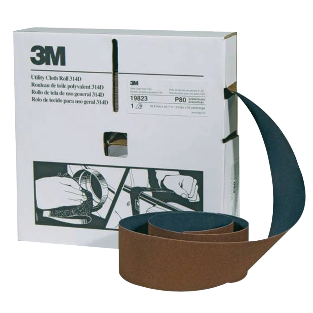 3M™ 314D Utility Cloth Roll, P320 Grit, 2"