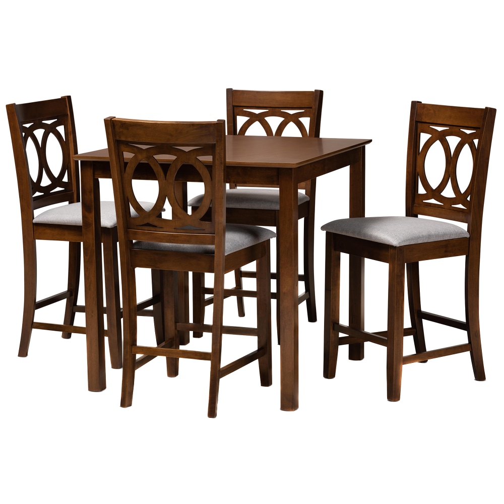 Baxton Studio Lenoir Pub Set, 36"H x 35-7/16"W