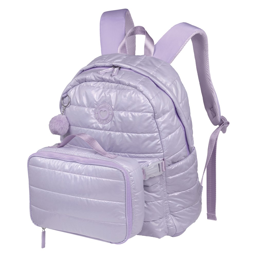 Volkano Quest Crinkle Puffer Backpack And Lunch Kit,