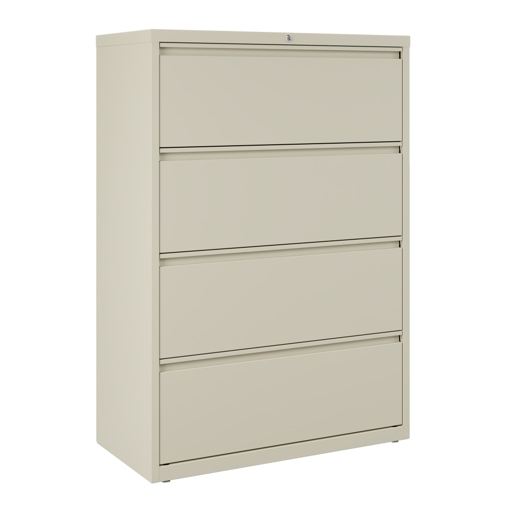 WorkPro® 36"W x 18-5/8"D Lateral 4-Drawer File Cabinet,