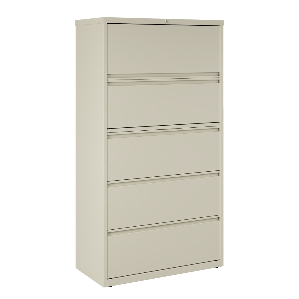 WorkPro® 36"W x 18-5/8"D Lateral 5-Drawer File Cabinet,