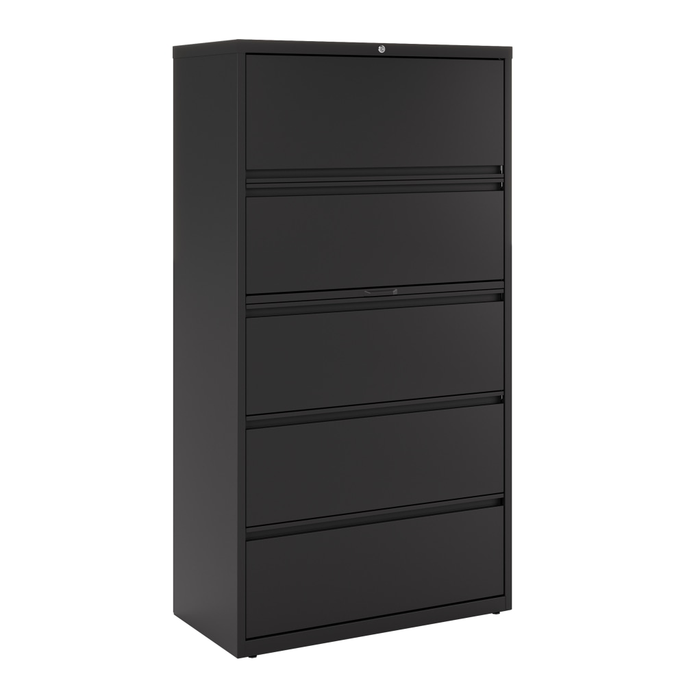 WorkPro® 36"W x 18-5/8"D Lateral 5-Drawer File Cabinet,