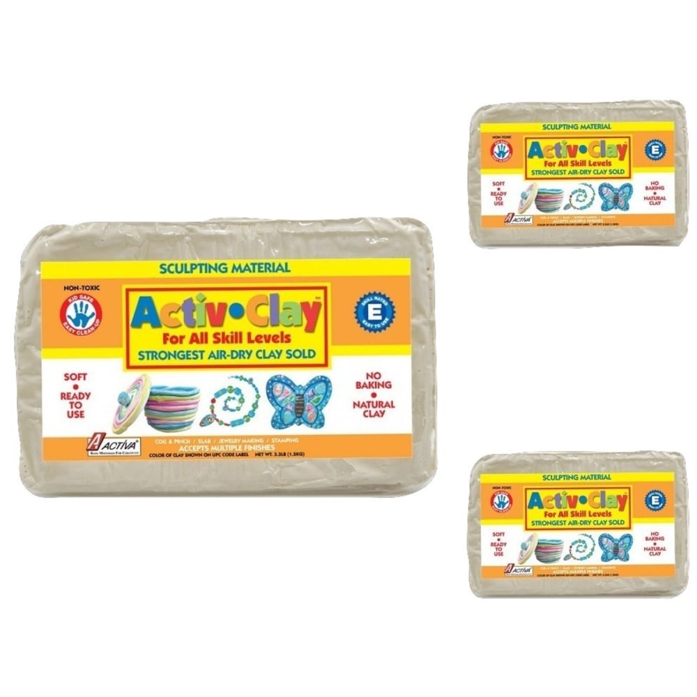 Activa Products Activ-Clay Air Dry Clay, 9.9 Lb,