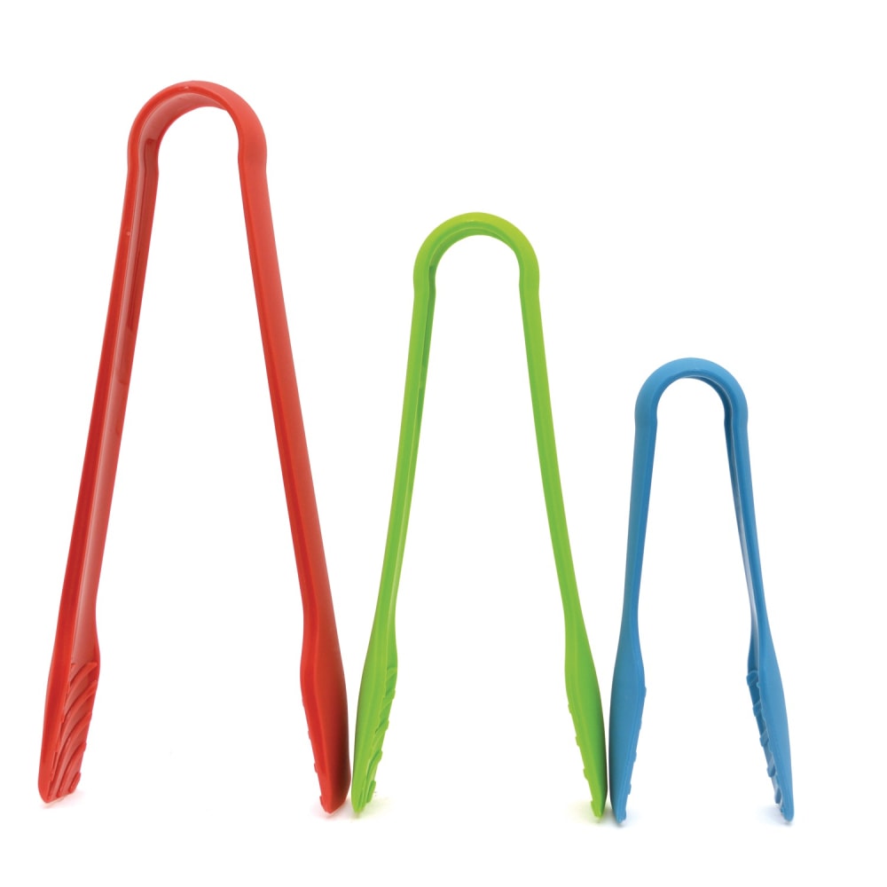 Starfrit® Snap Fit 3-Piece Tongs Set, Assorted Colors