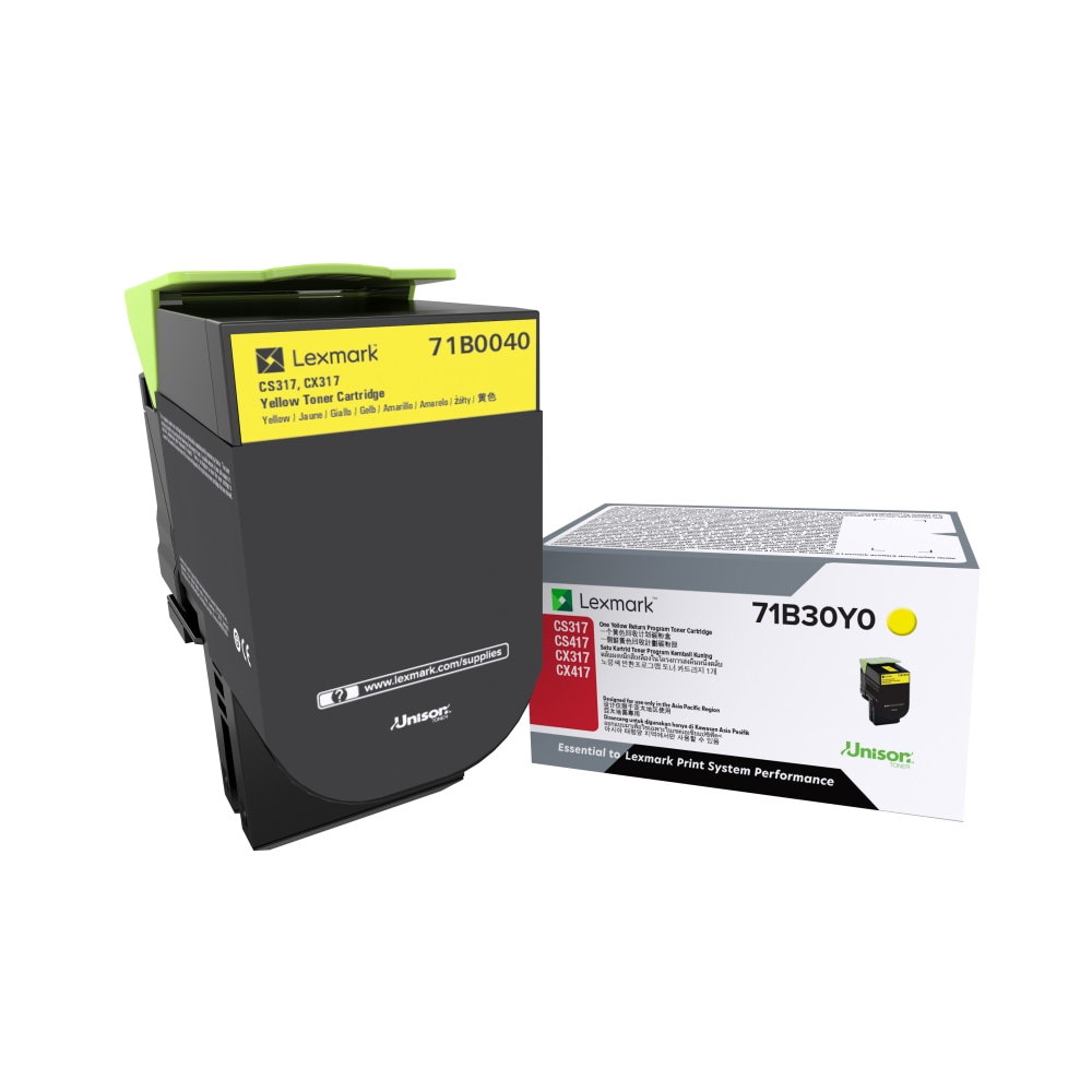 Lexmark™ 71B0040 Yellow Toner Cartridge