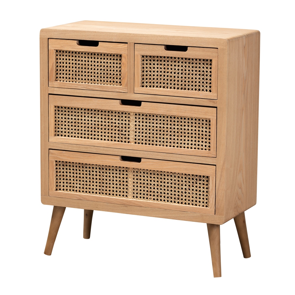 Baxton Studio Alina 4-Drawer Accent Storage Cabinet, Medium