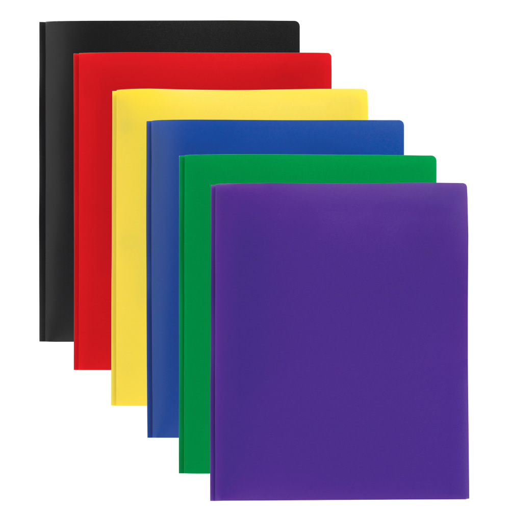Office Depot® Brand 2-Pocket School-Grade Poly Folders With