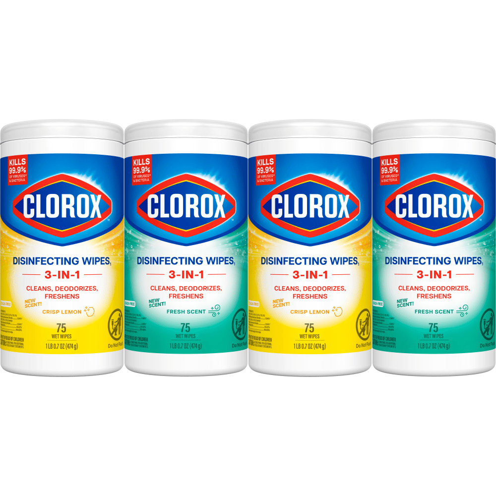 Clorox Disinfecting Cleaning Wipes Variety Pack, Bleach Free,