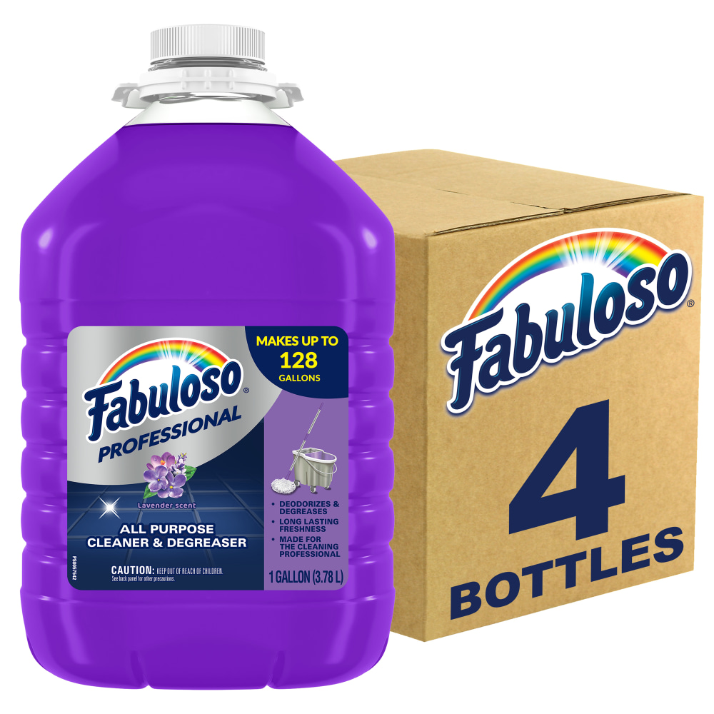 Fabuloso® All-Purpose Cleaner, Lavender Scent, 1 Gallon, Case