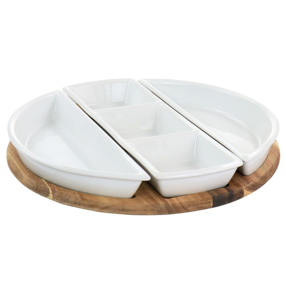 Gibson Elite Gracious Dining 4-Piece Fine Ceramic Sectional