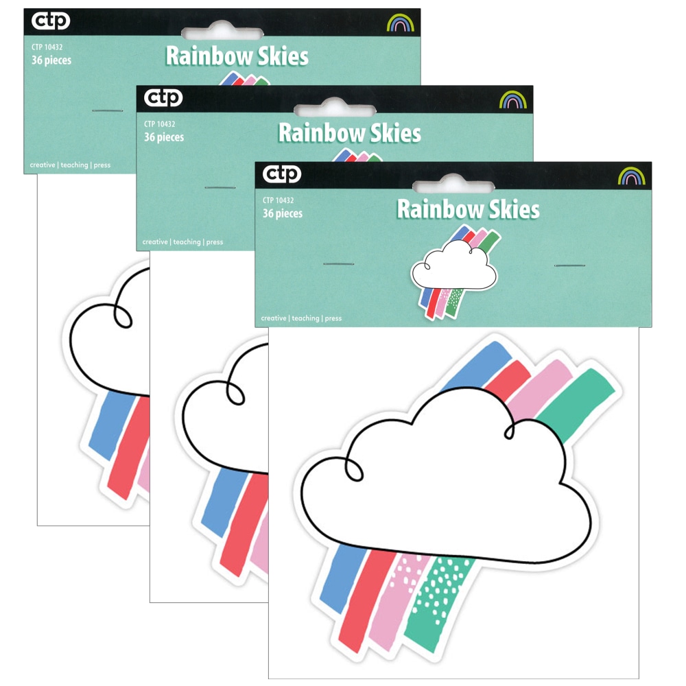 Creative Teaching Press® Designer Cut-Outs, 6", Rainbow