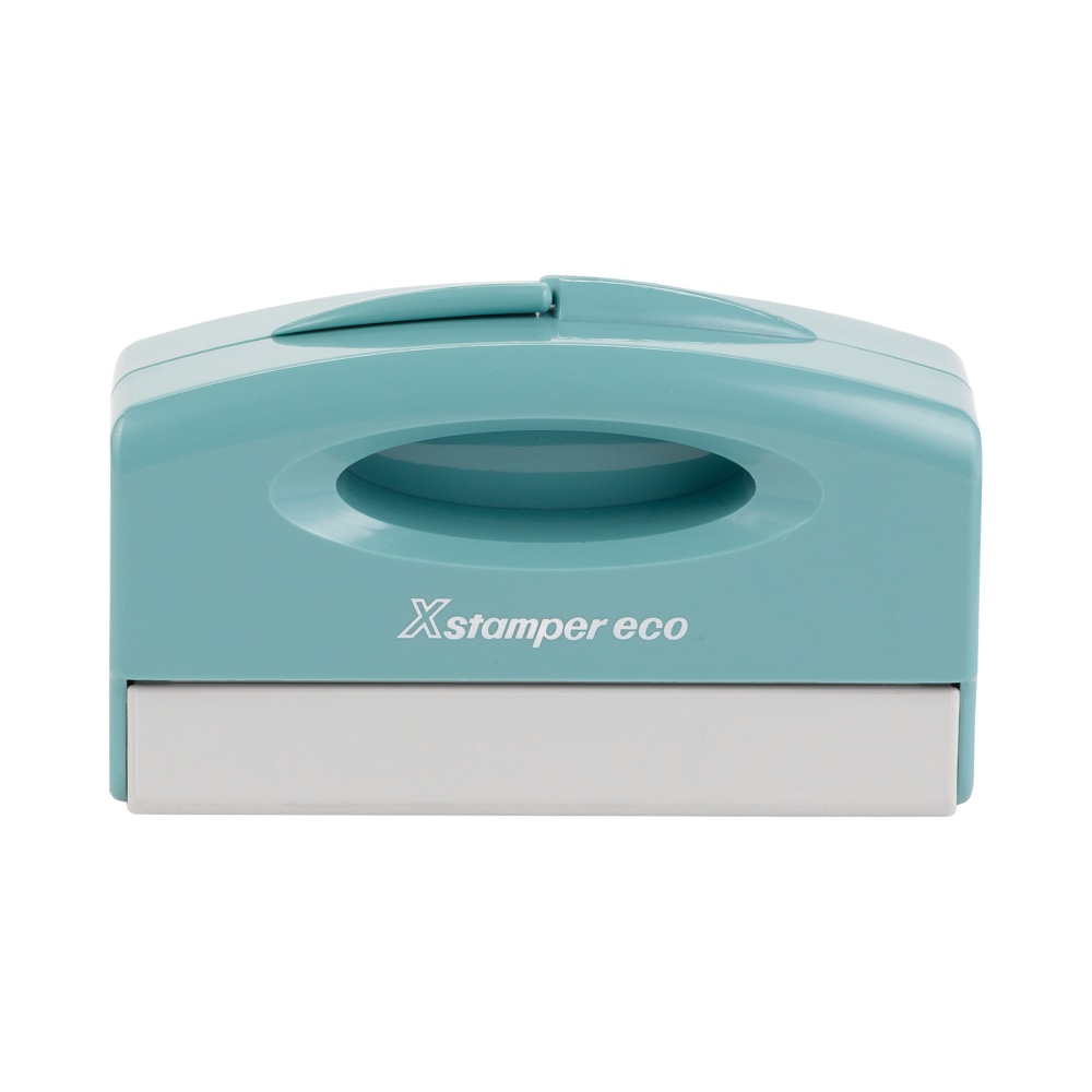 Custom ECO-GREEN Xstamper® Pre-Inked Pocket Stamp, N40, 78%