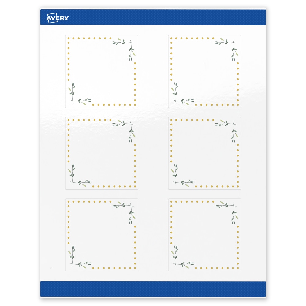 Avery® Print-To-The-Edge Labels With Sure Feed® Technology,