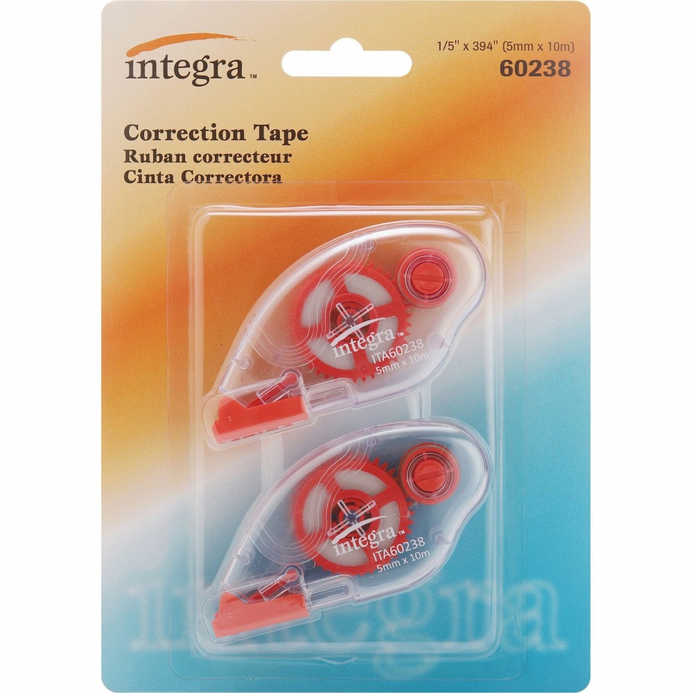 Integra Correction Tape - 2 Dispensers/PK - Holds