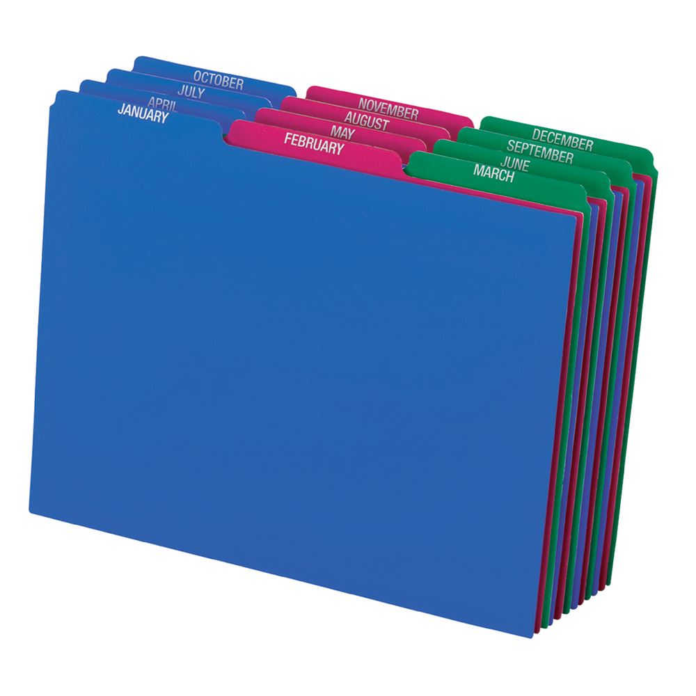 Pendaflex Poly File Guide Sets - Printed Tab(s)