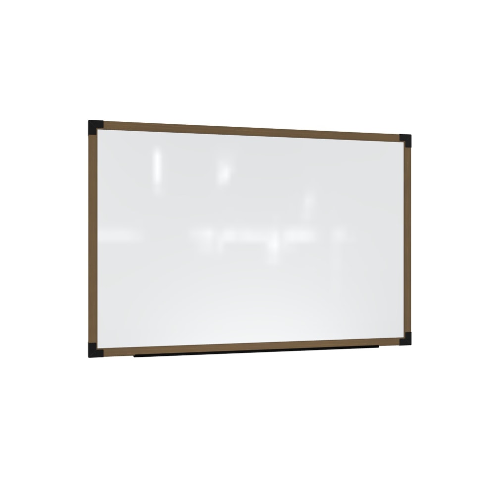 Ghent Prest Magnetic Dry-Erase Whiteboard, Porcelain, 38-1/4” x