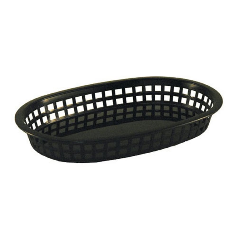 Tablecraft Oval Plastic Chicago Platter Baskets, 1-1/2"H x