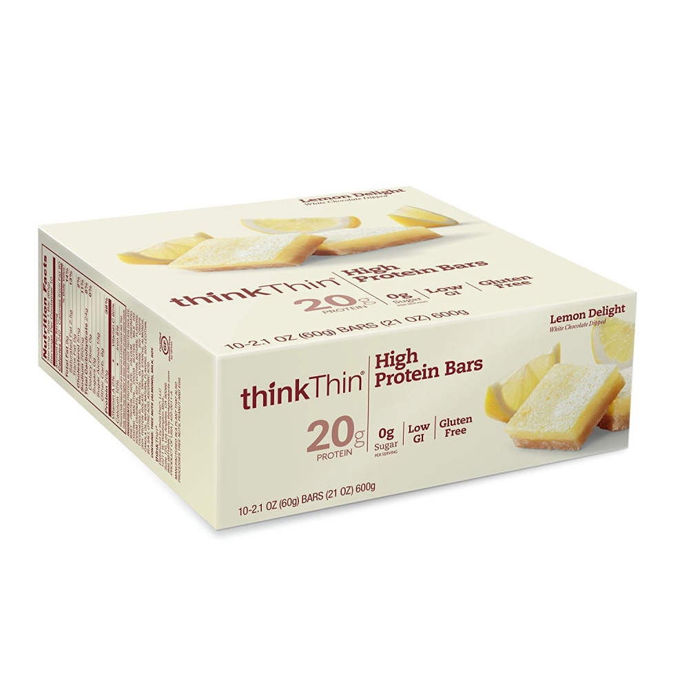 thinkThin High Protein Bars Lemon Delight, 2.1 oz,
