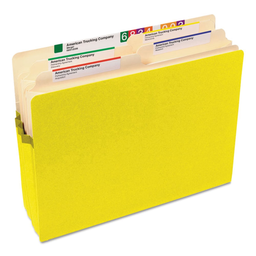 Smead® Color File Pockets, Letter Size, 5 1/4"