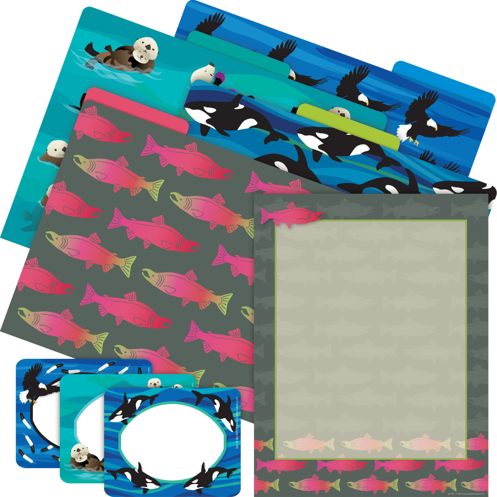 Barker Creek Get Organized File Folder Set, 1/3-Cut