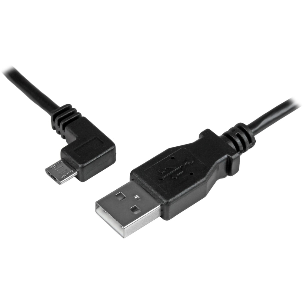 StarTech.com 2m 6 ft Left Angle Micro-USB Charge-and-Sync