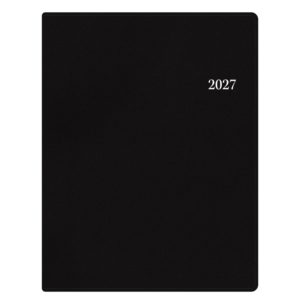 2027 Passages Solid Black Weekly/Monthly Planner 8.5x11