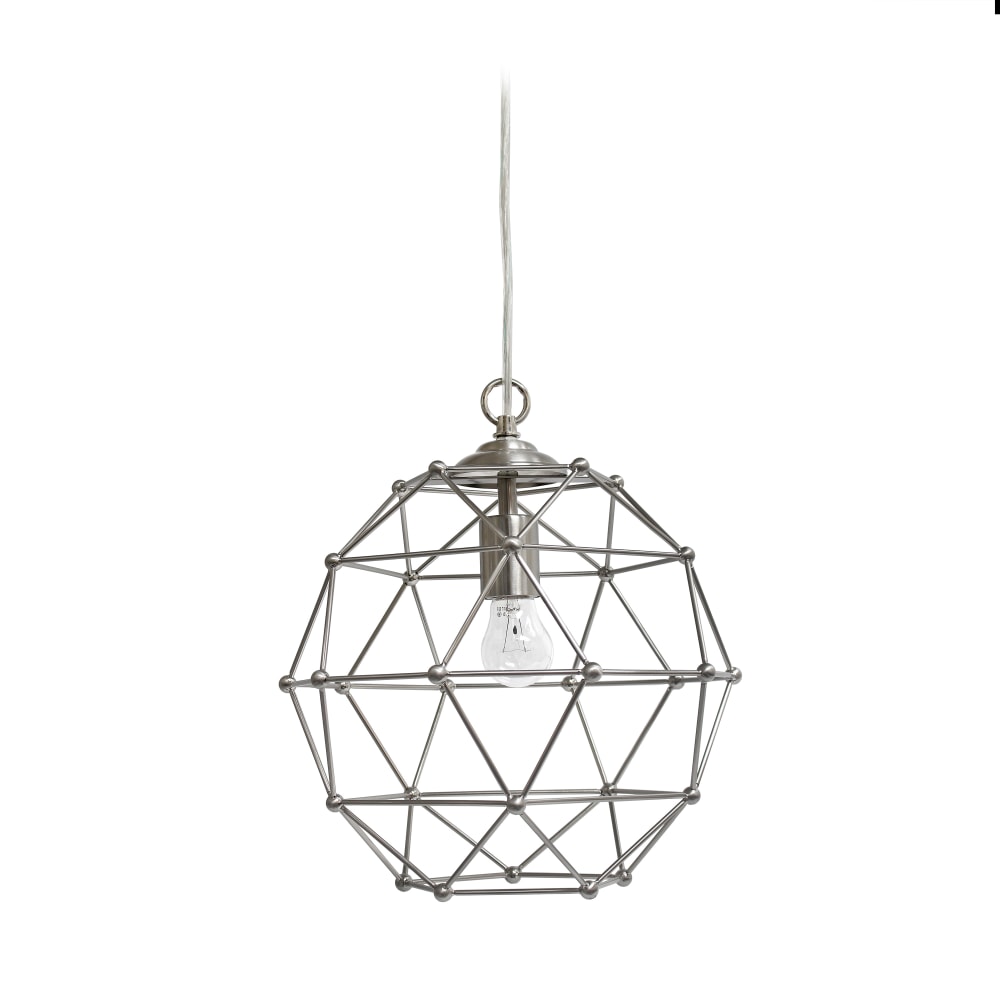Elegant Designs 1-Light Hexagon Pendant Light, 60 Watt,