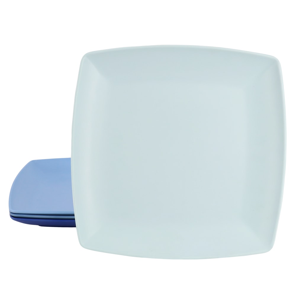 Gibson Home Grayson 4-Piece Square Melamine Dinner Plate