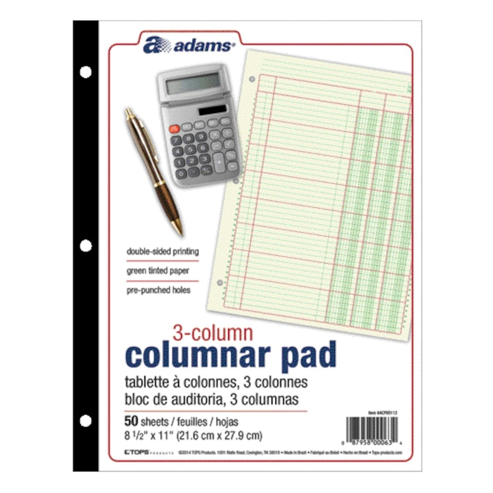Adams® Analysis Pad, 8 1/2" x 11", 100
