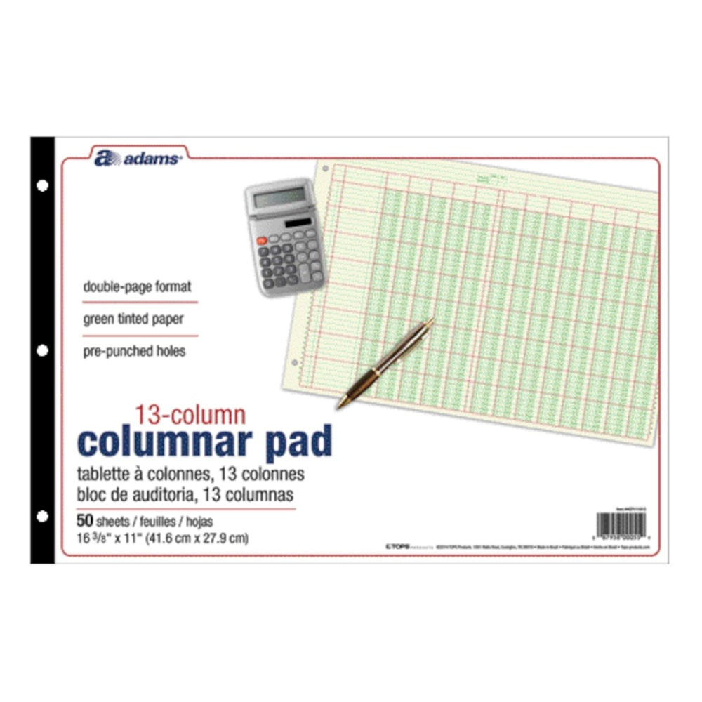 Adams® Analysis Pad, 16 3/8" x 11", 100
