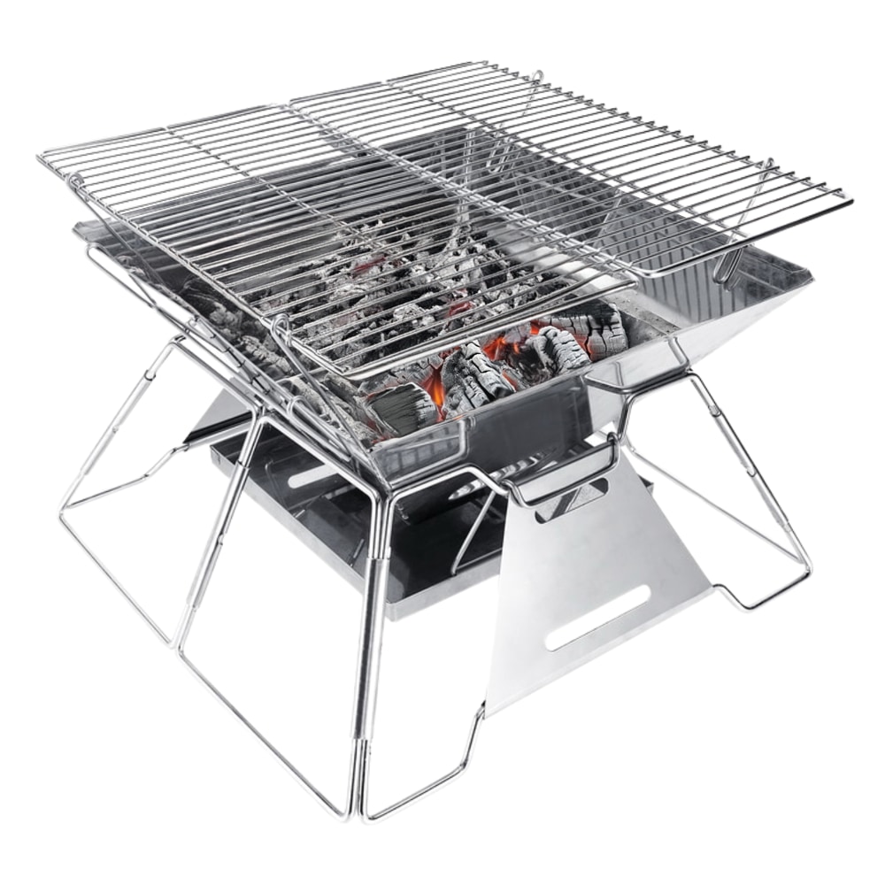 Brentwood® Stainless Steel Portable Folding Charcoal BBQ Grill
