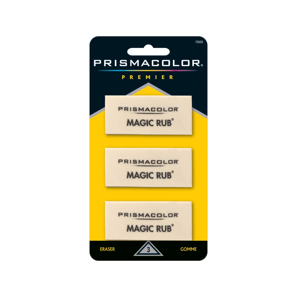 Prismacolor® Magic Rub® Vinyl Erasers, Beige, Pack Of