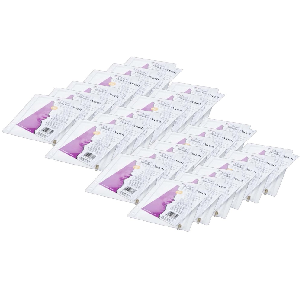 Charles Leonard Vinyl Pencil Pouches With Zip-Lock Closures,