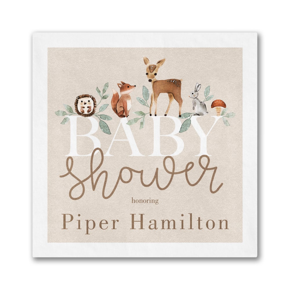 Custom Full-Color Printed Beverage Napkins, 4-3/4" x