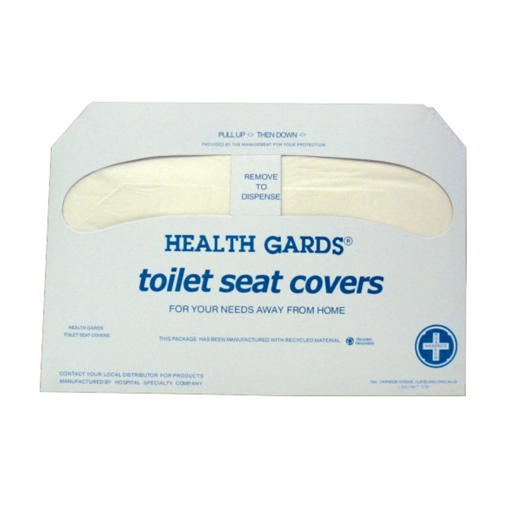 Krystal Premium Half-Fold Toilet Seat Covers, 16" x
