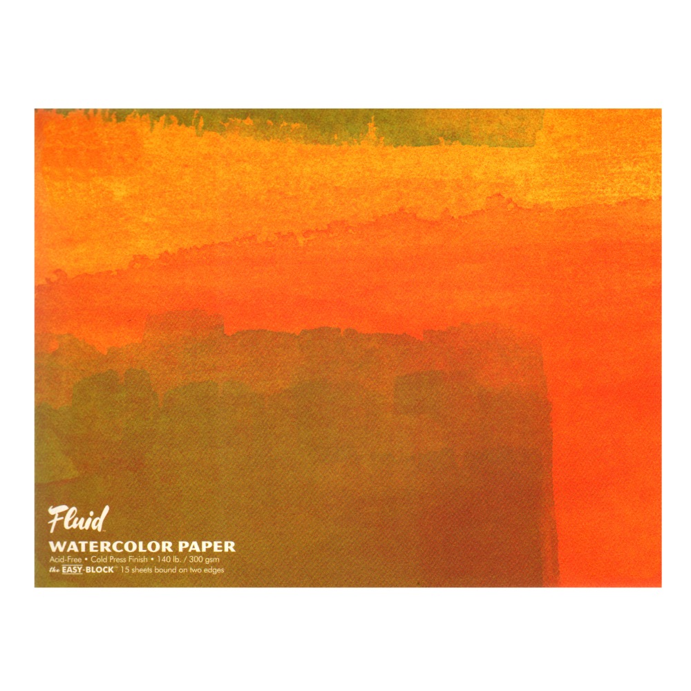 Global Art Fluid Watercolor Block, 12" x 16",