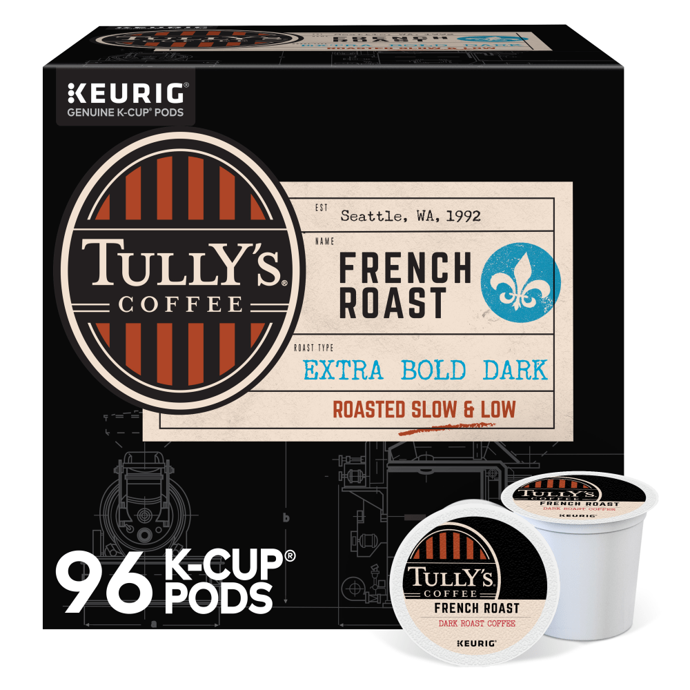 Tully&#x27;s Coffee French Roast Keurig Single-Serve K-Cup Pods,