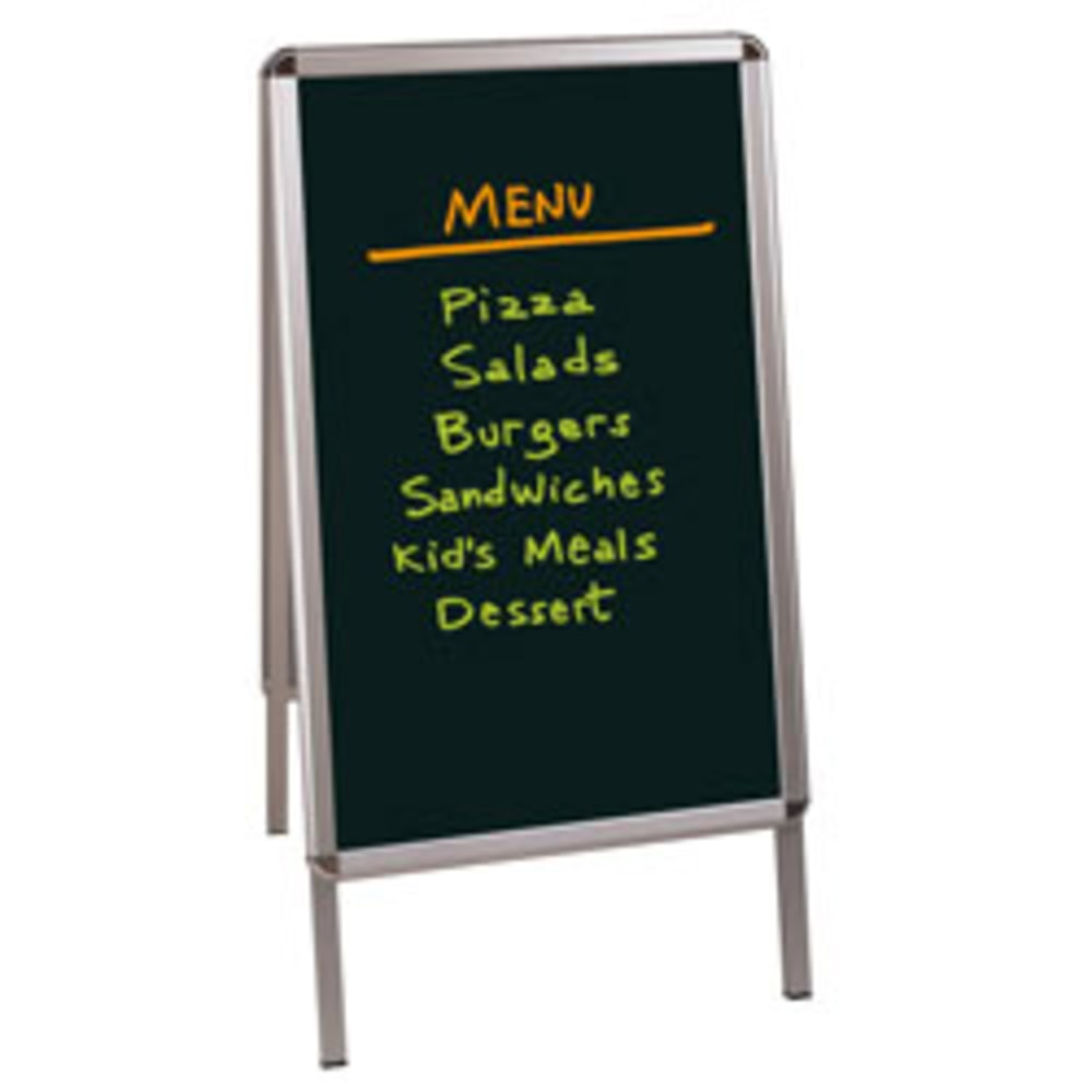 MasterVision™ Black Wet-Erase Display Board, 32" x 21",