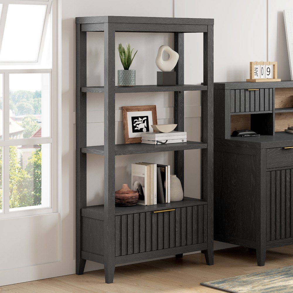 Thomasville® Rivington 60"H 3-Shelf Bookcase With Storage,